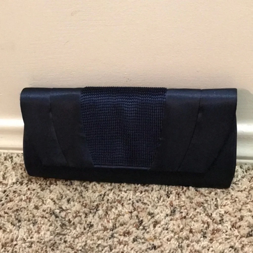 Vintage Navy Blue Evening Clutch